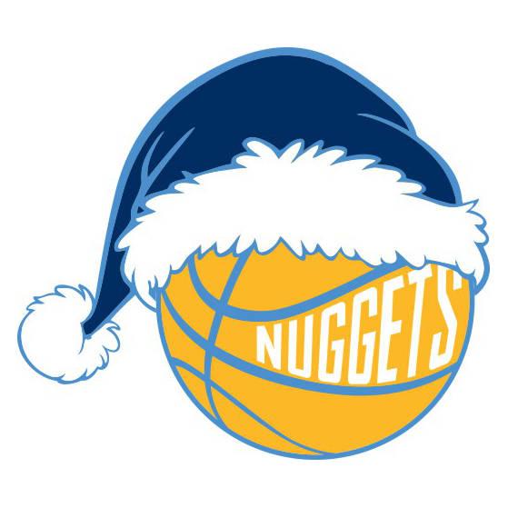 Denver Nuggets Basketball Christmas hat logo iron on paper